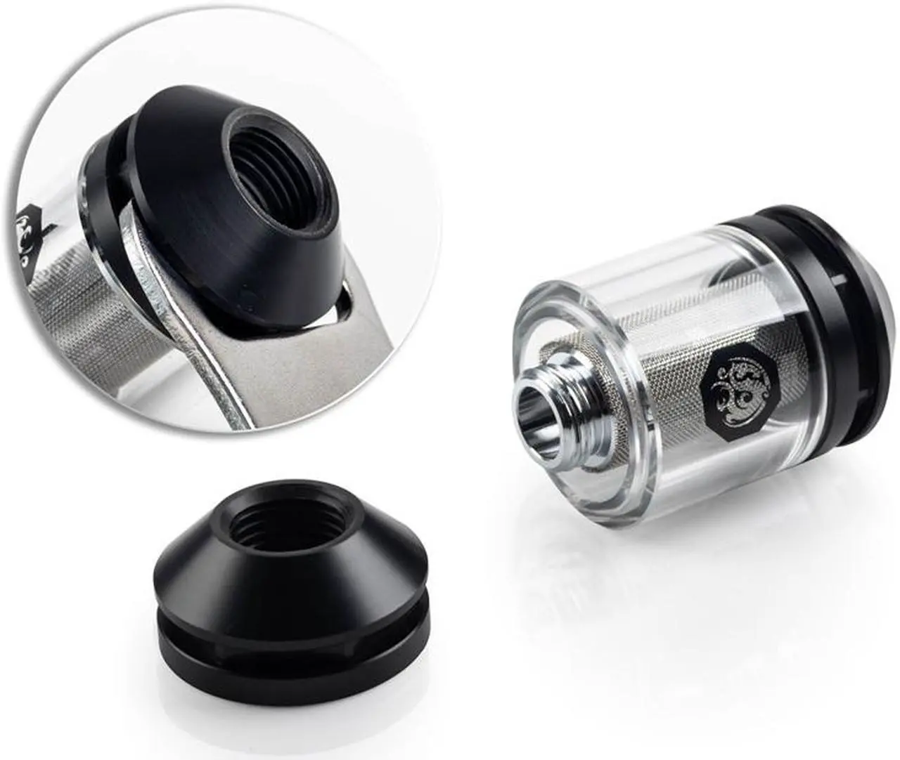 Alt view image 3 of 7 - Bitspower Touchaqua In-Line Filter, G1/4" Female to Female Fitting