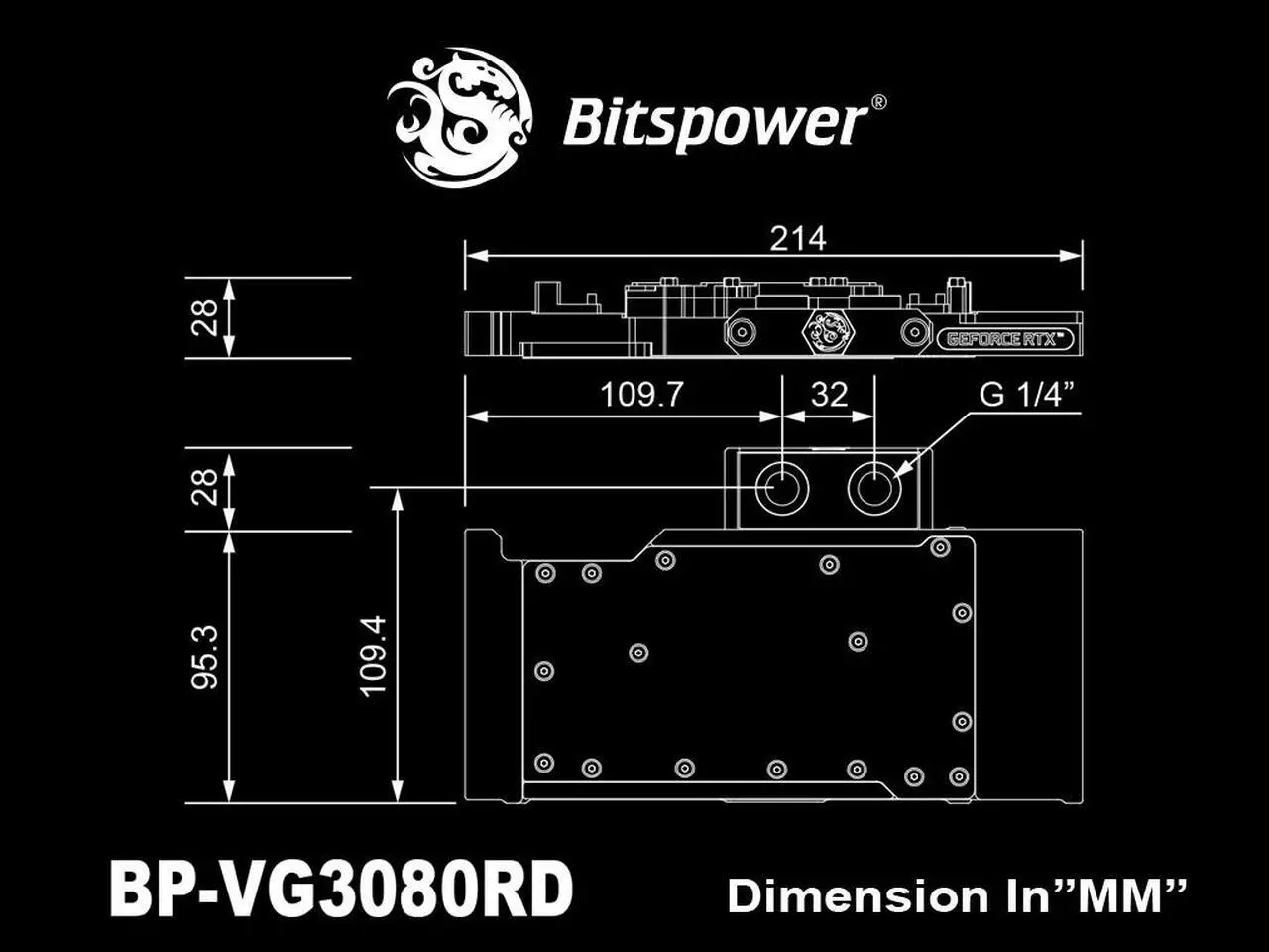 Alt view image 5 of 7 - Bitspower Classic VGA Water Block for NVIDIA GeForce RTX 3080/3090 Reference Design