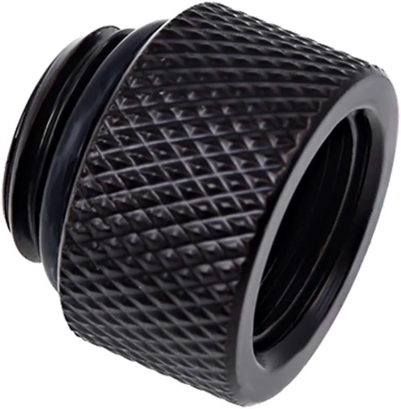 Alt view image 3 of 7 - Alphacool Eiszapfen G1/4" Male to Female 10mm Extender Fitting, Deep Black