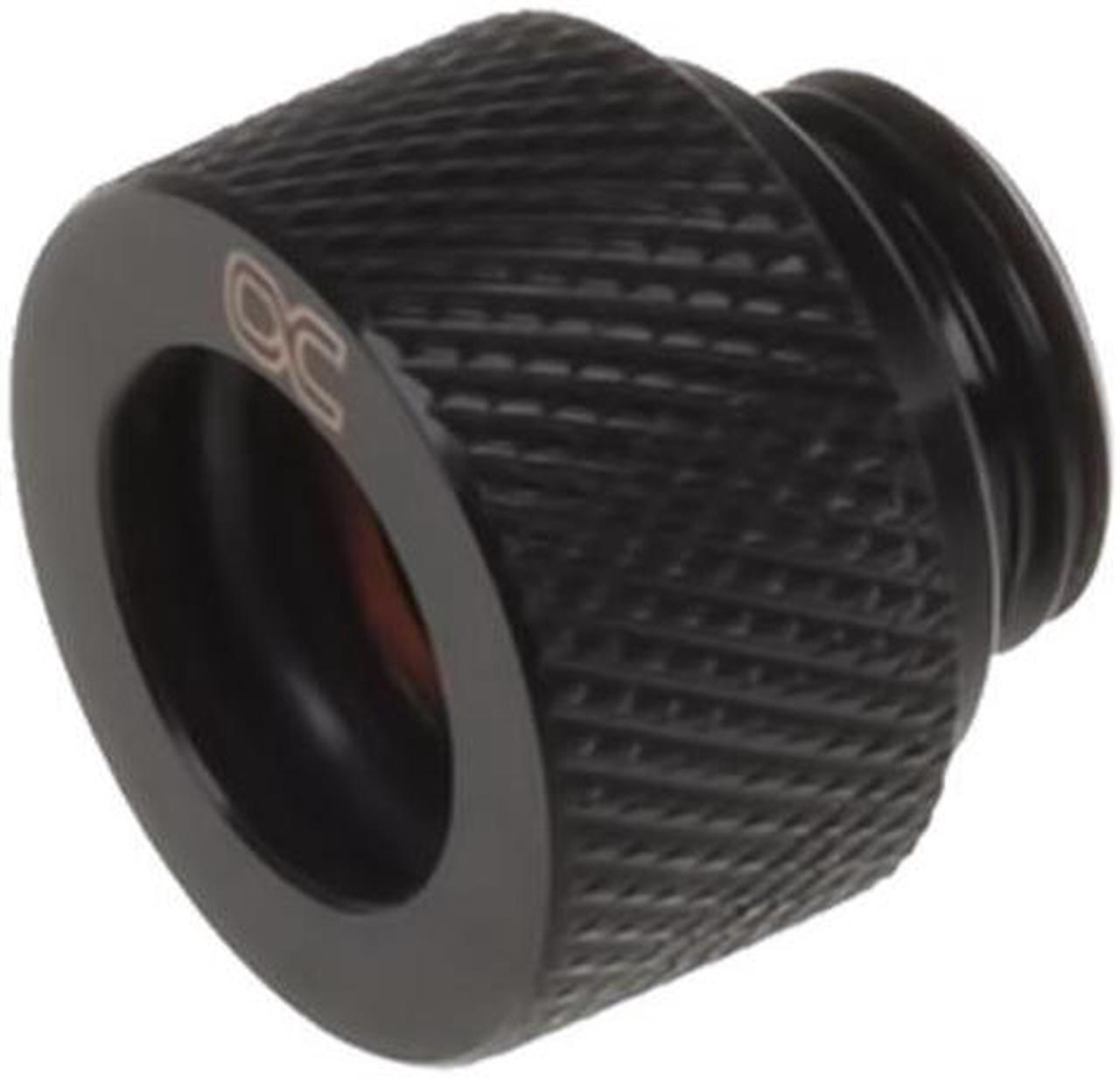 Alphacool Eiszapfen G1/4" HardTube Compression Fitting for Carbon Tubes, 12mm OD, Black