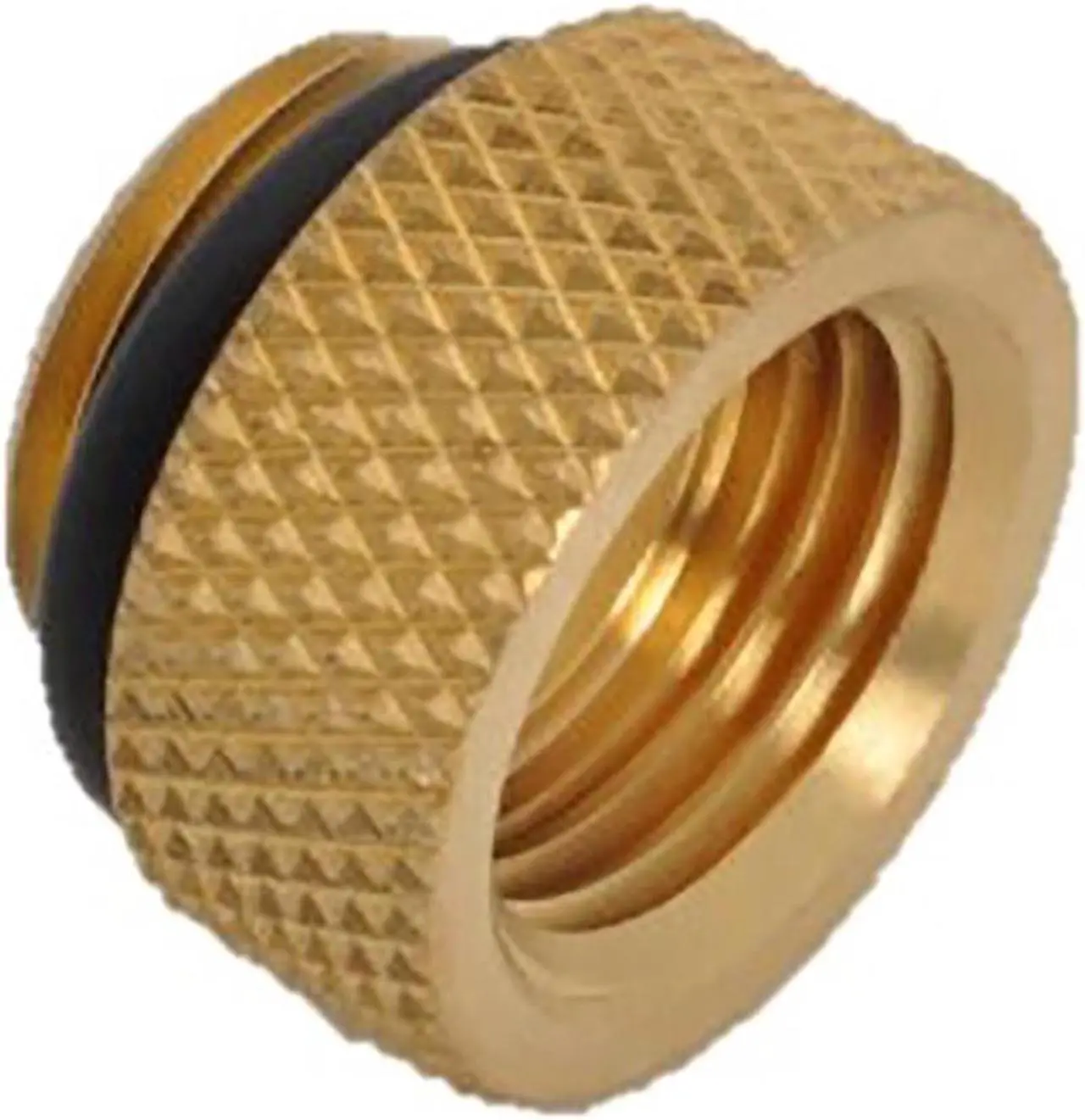 Main image of Bitspower G1/4" Male to Female Extender Fitting, 7.5mm, True Brass