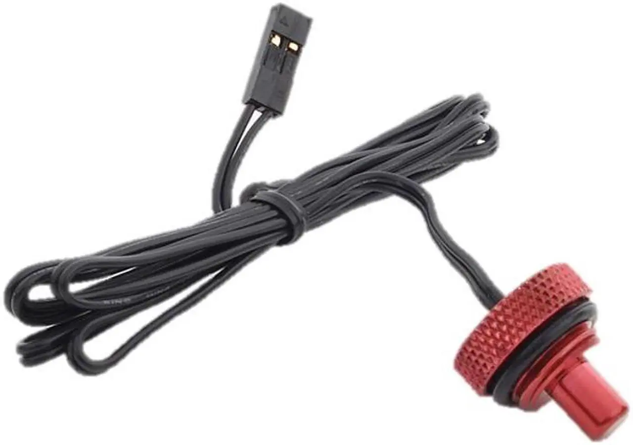 Main image of Bitspower G1/4" Temperature Sensor Stop Fitting, Deep Blood Red