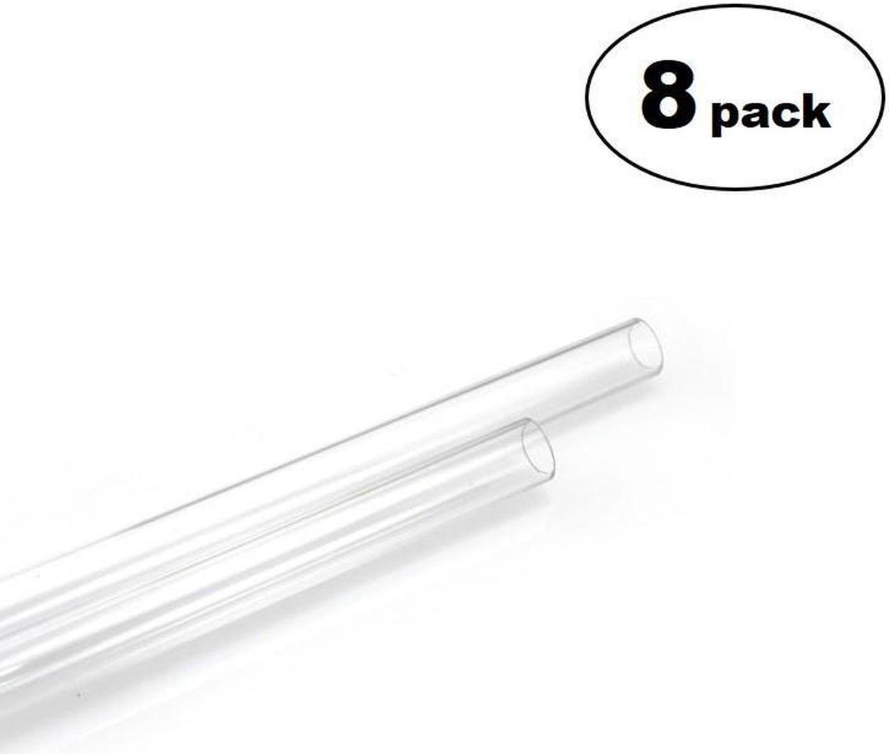 XSPC PETG Tubing 10mm ID, 14mm OD, 0.5m, Clear, 8-pack