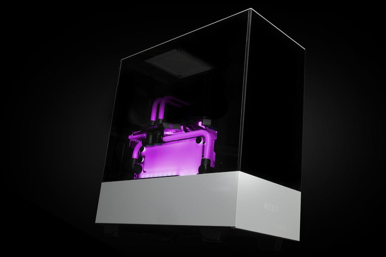 Alt view image 4 of 7 - EKWB EK-Quantum Volume FLT 360 Reservoir, Digital RGB, Plexi