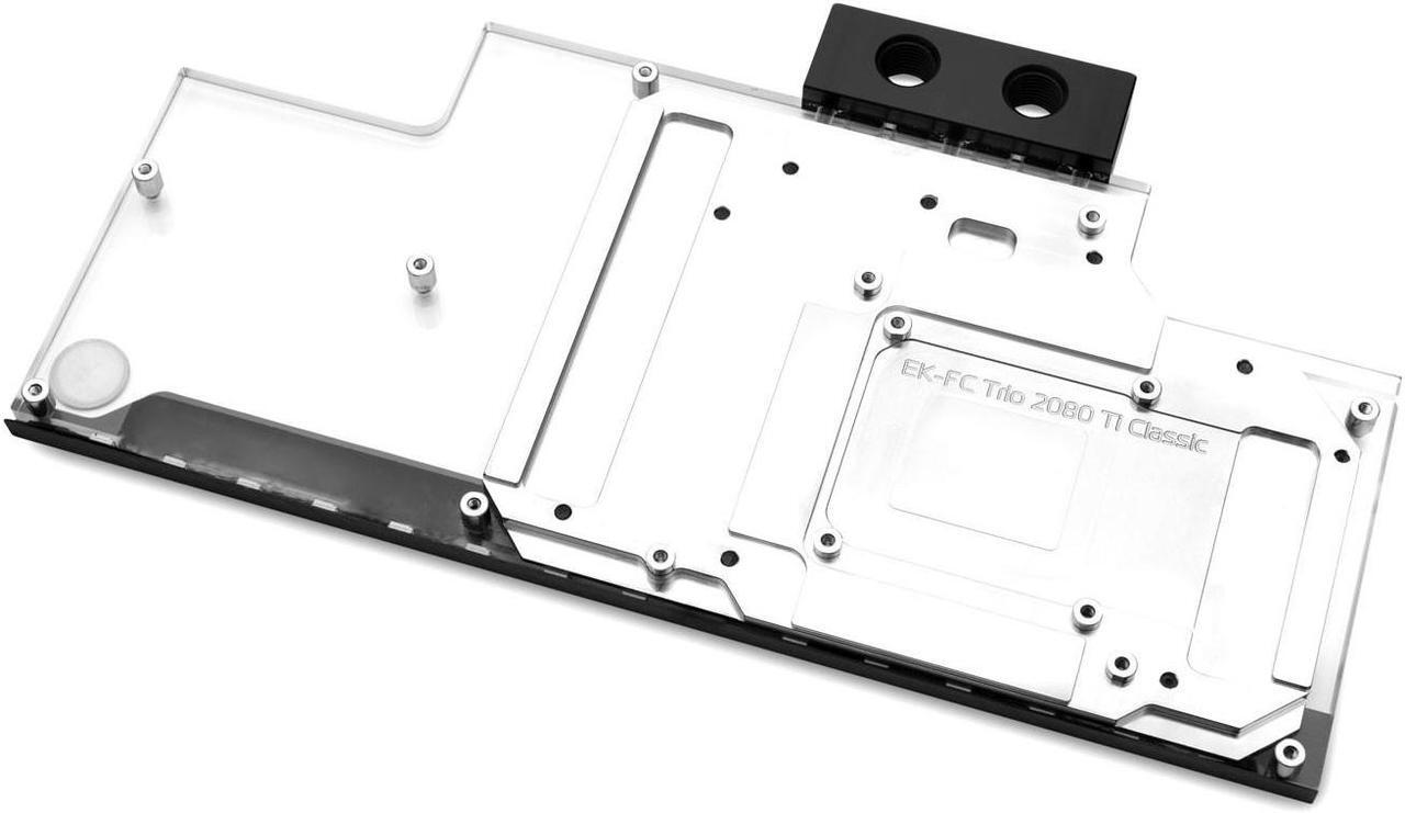 Alt view image 2 of 8 - EKWB EK-FC Trio RTX 2080 Ti Classic RGB GPU Water Block, Nickel/Plexi