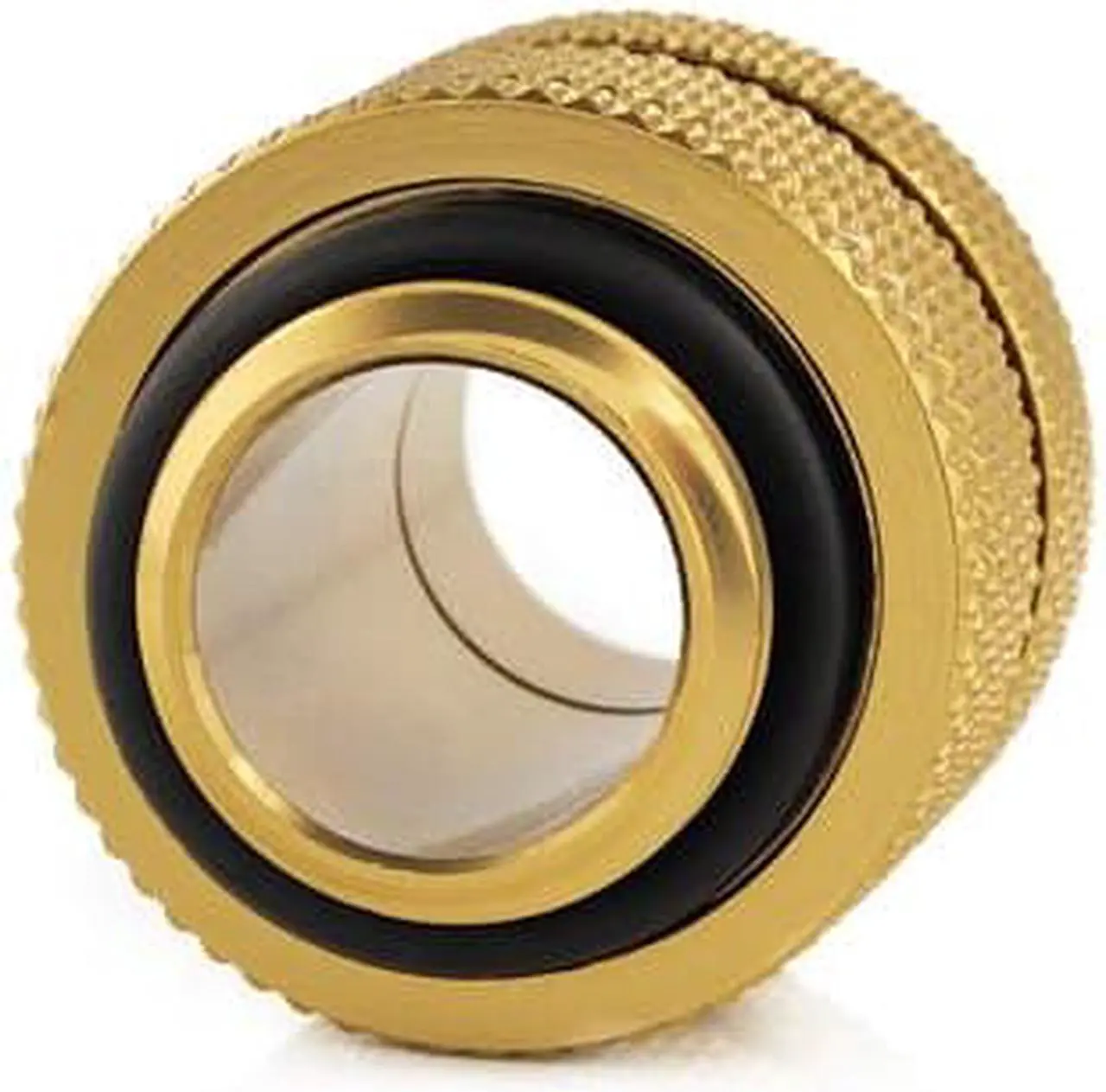Alt view image 3 of 3 - Bitspower G1/4" Adjustable Aqua Link Pipe (16-22mm), True Brass