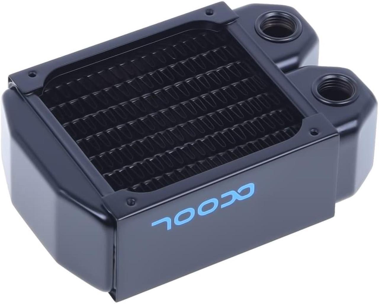 Alphacool NexXxos XT45 Full Copper Radiator 80, 80mm x 1, Single Fan, Black