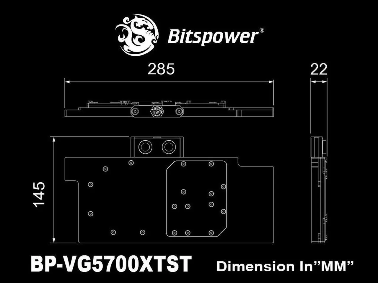 Alt view image 4 of 8 - Bitspower Brizo VGA Water Block for ASUS ROG Strix Radeon RX 5700 XT