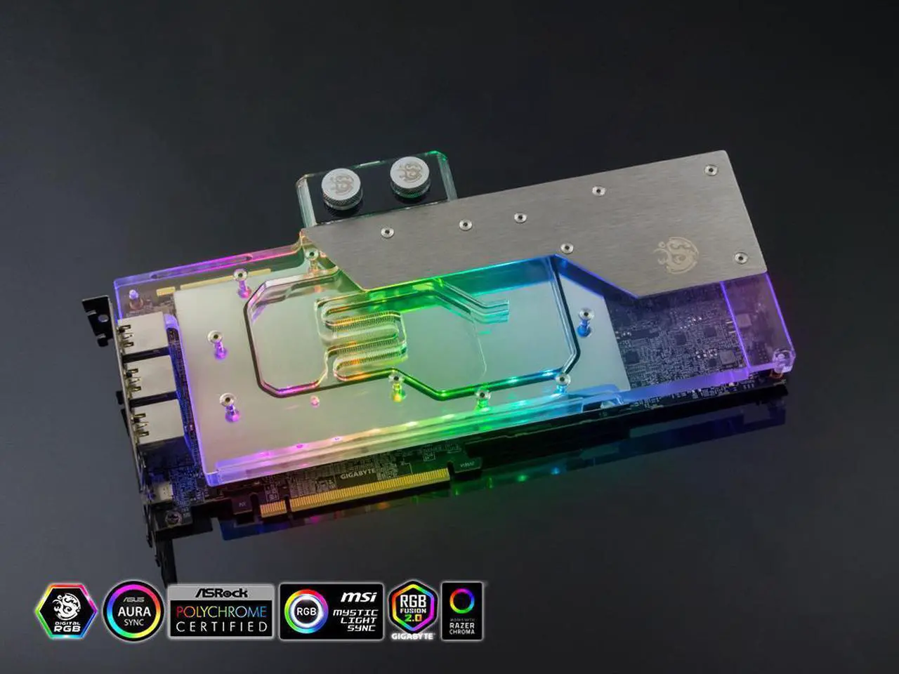 Alt view image 3 of 8 - Bitspower Brizo VGA water block for GIGABYTE AORUS GeForce RTX 2080 Ti XTREME