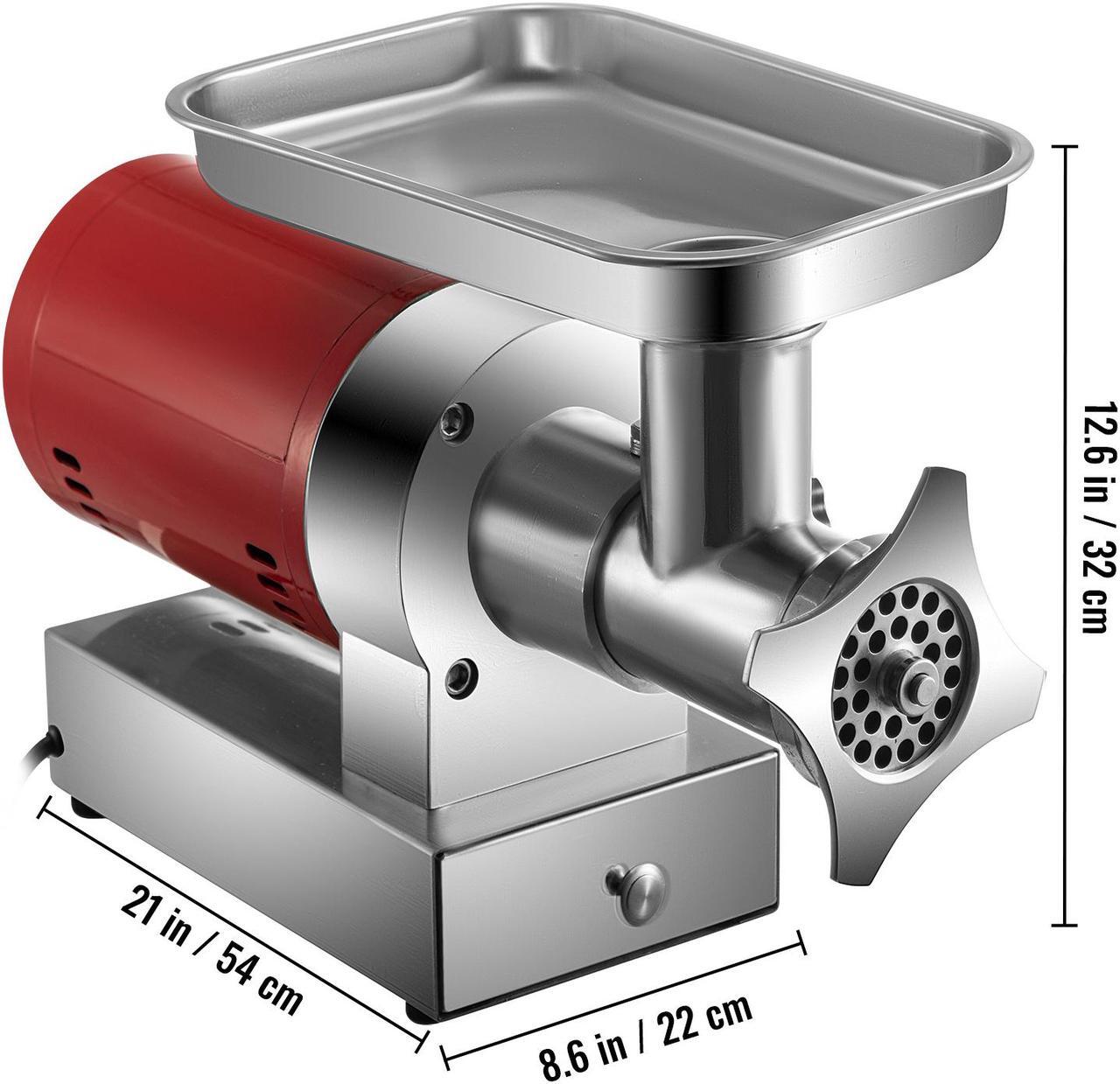 Alt view image 2 of 9 - VEVOR Electric Meat Grinder Meat Mincer 661Lbs/H Sausage Maker 1.5HP Red Drawer