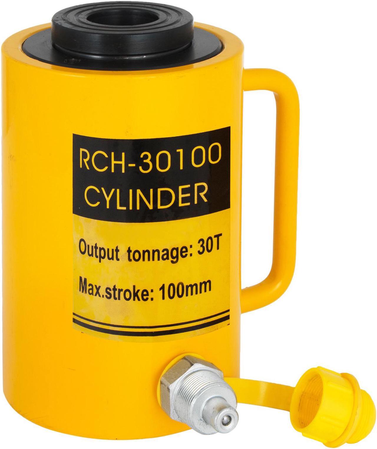 Alt view image 6 of 11 - VEVOR Mophorn Hydraulic Cylinder Jack 30Ton, Solid Ram Hydraulic Cylinder 4Inch, Stroke Single Acting Hydraulic Cylinder, w/Quick Connector Portable Hydraulic Solid Jack Industrial Lifting Jack Ram