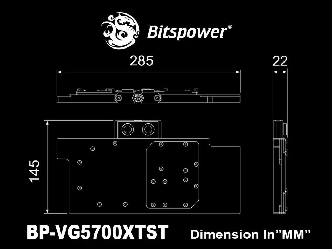 Alt view image 8 of 8 - Bitspower Brizo VGA Water Block for ASUS ROG Strix Radeon RX 5700 XT