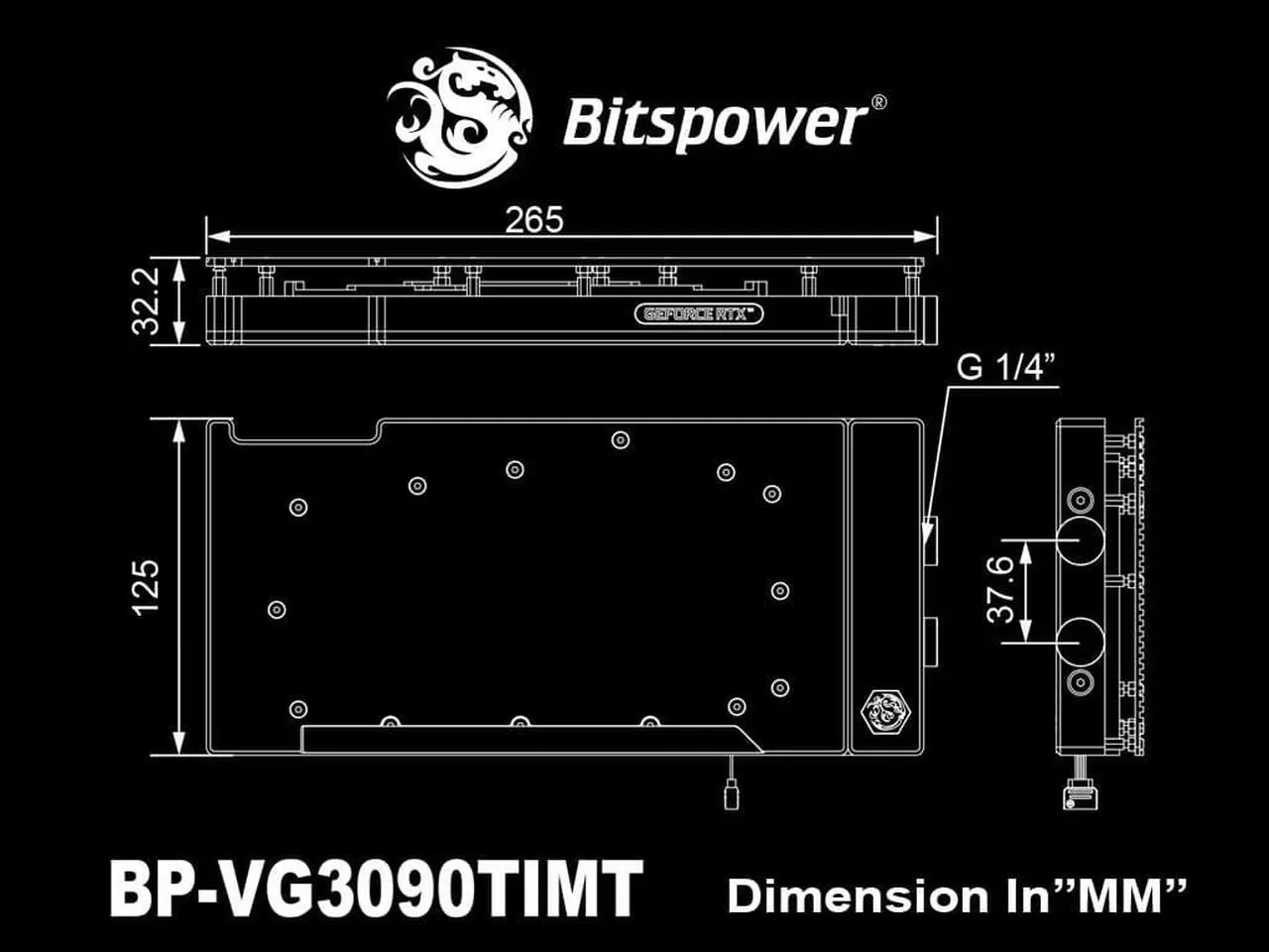 Alt view image 5 of 5 - Bitspower Classic VGA Water Block for MSI GeForce RTX 3090 Ti GAMING and SUPRIM series