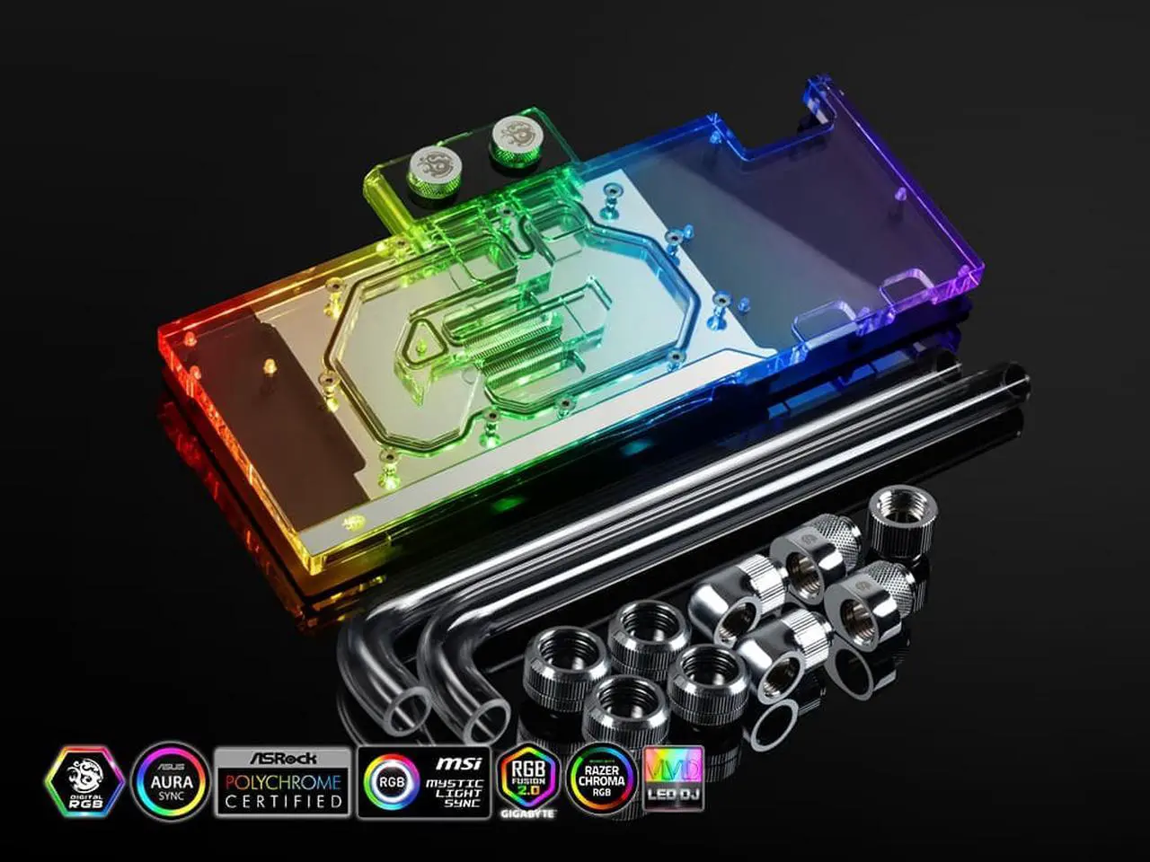 Alt view image 2 of 2 - Bitspower Titan Series GPU Cooling Expansion Kit for AMD Radeon RX 6900XT or RX 6950XT reference card