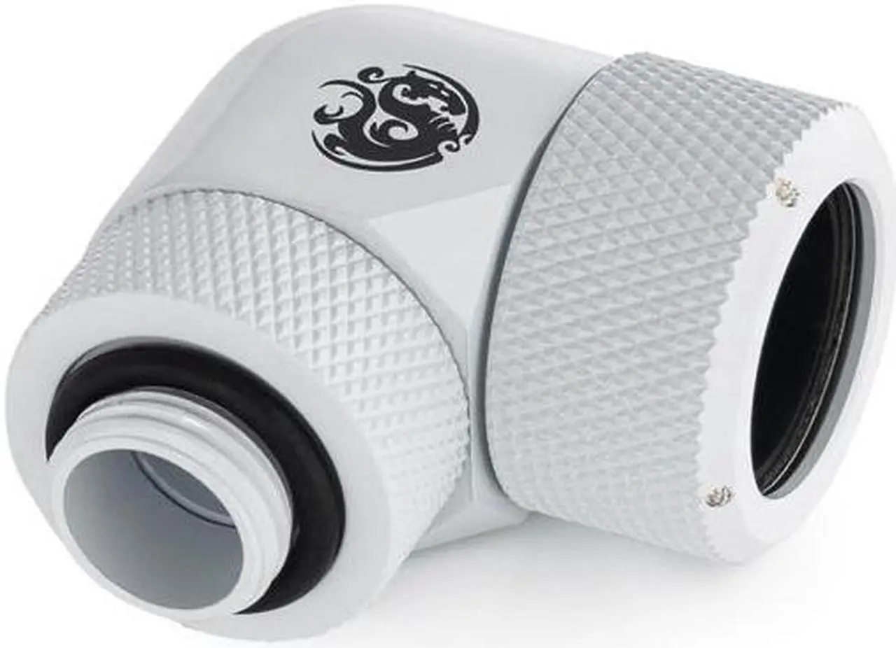 Main image of Bitspower Deluxe White Advanced Rotary G1/4" 90-Degree Multi-Link Adapter For OD 16MM