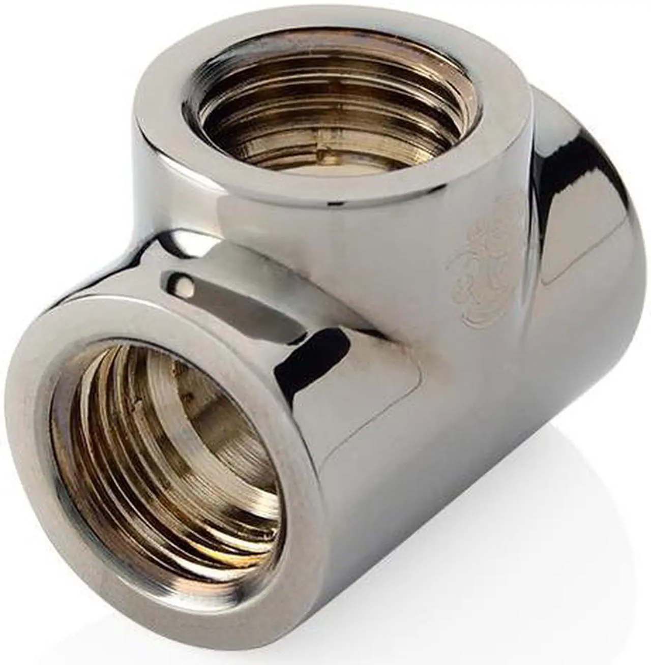 Alt view image 3 of 3 - Bitspower Black Sparkle T-Block With Triple IG1/4" (2PCS)