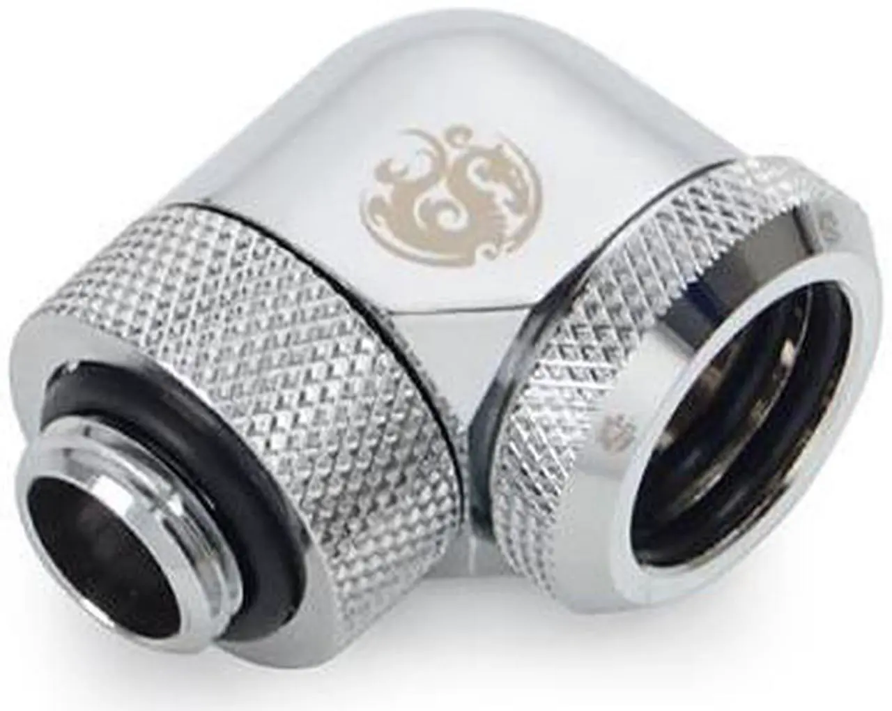 Main image of Bitspower Silver Shining Enhance Rotary G1/4" 90-Degree Multi-Link Adapter For OD 16MM (2PCS)
