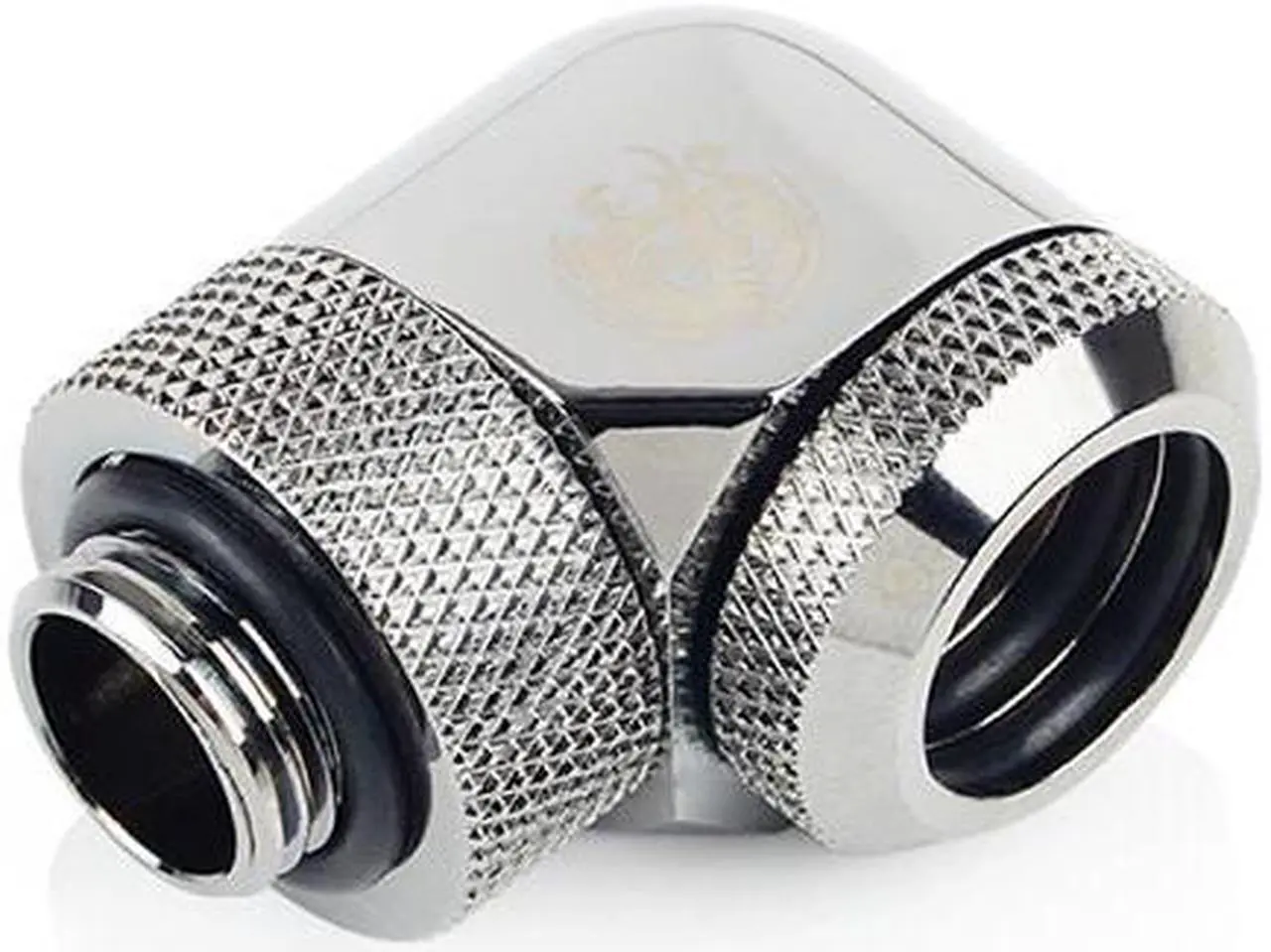 Main image of Bitspower Black Sparkle Enhance Rotary G1/4" 90-Degree Multi-Link Adapter For OD 14MM (2PCS)