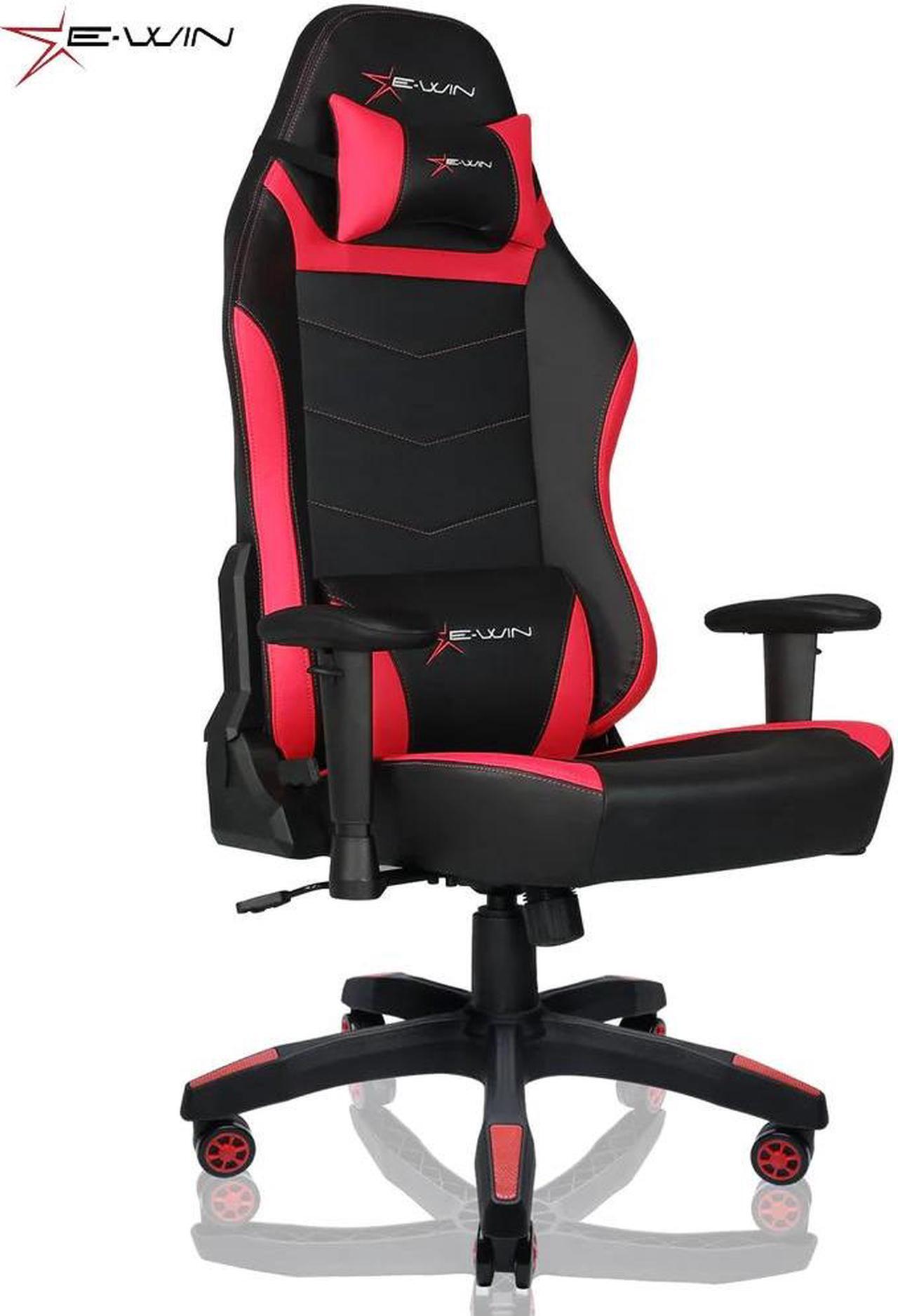 Main image of E-WIN Gaming Chair 400 lb Big and Tall Office Chair,High Back Ergonomic Computer Chair with Wide Seat  Adjustable Armrest-Black/Red
