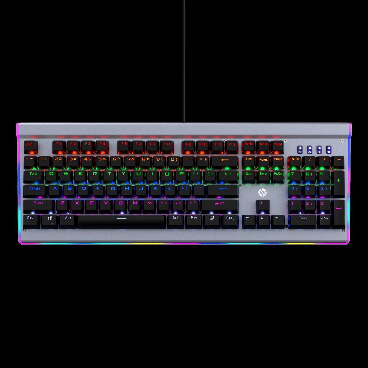 Alt view image 4 of 7 - HP GK520 Wired Mechanical Gaming Keyboard, Backlit
