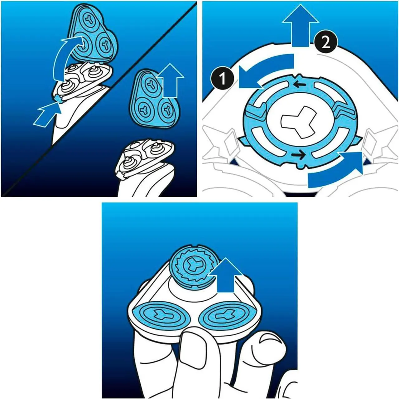 Alt view image 3 of 5 - Philips SH50/50 Replacement Blades for Series 5000 Shavers