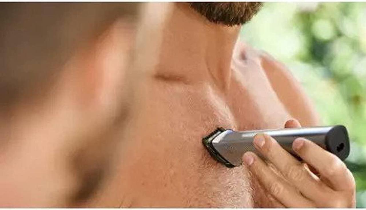 Alt view image 6 of 7 - Philips Norelco Stainless Steel Multigroom All-in-One Trimmer