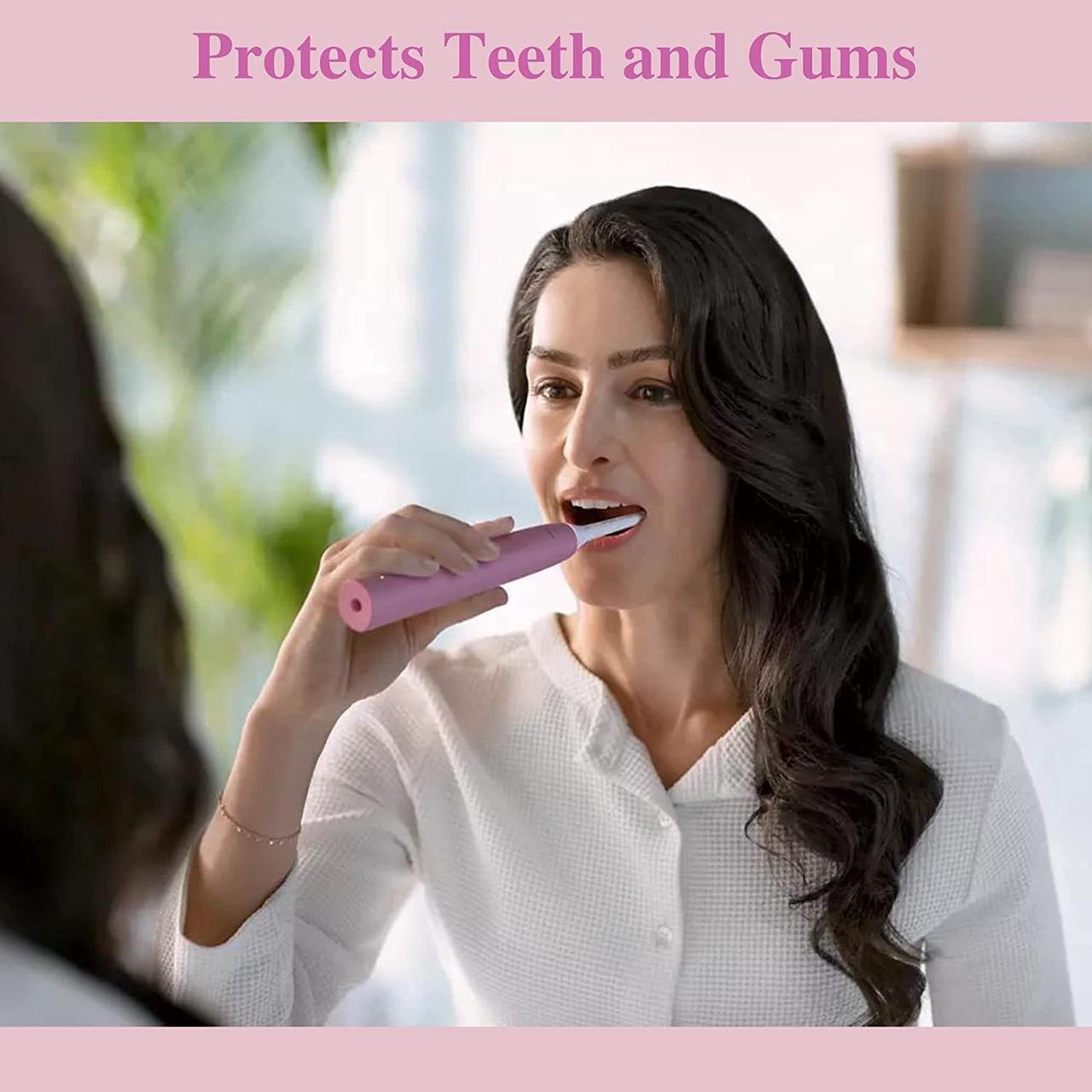 Alt view image 3 of 6 - Philips Sonicare Electric Toothbrush DiamondClean, Rechargeable Electric Tooth Brush with Pressure Sensor, Sonic Electronic Toothbrush, Travel Case, Pink