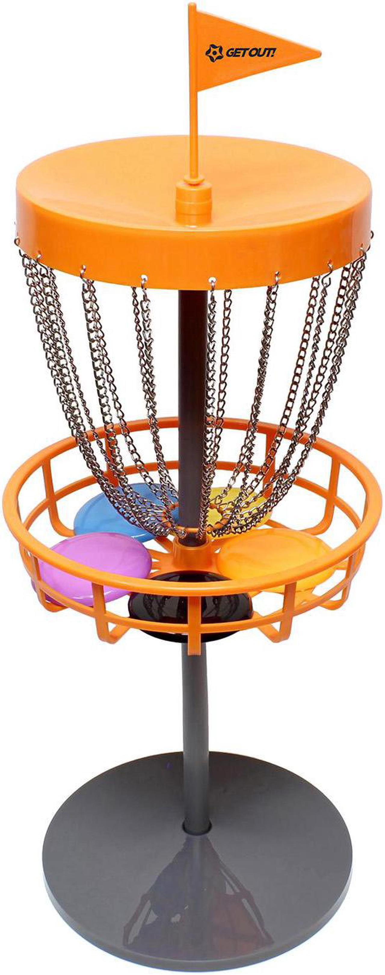 Alt view image 3 of 10 - Mini Frisbee Golf Set – Mini Disc Golf Basket with Mini Frisbees