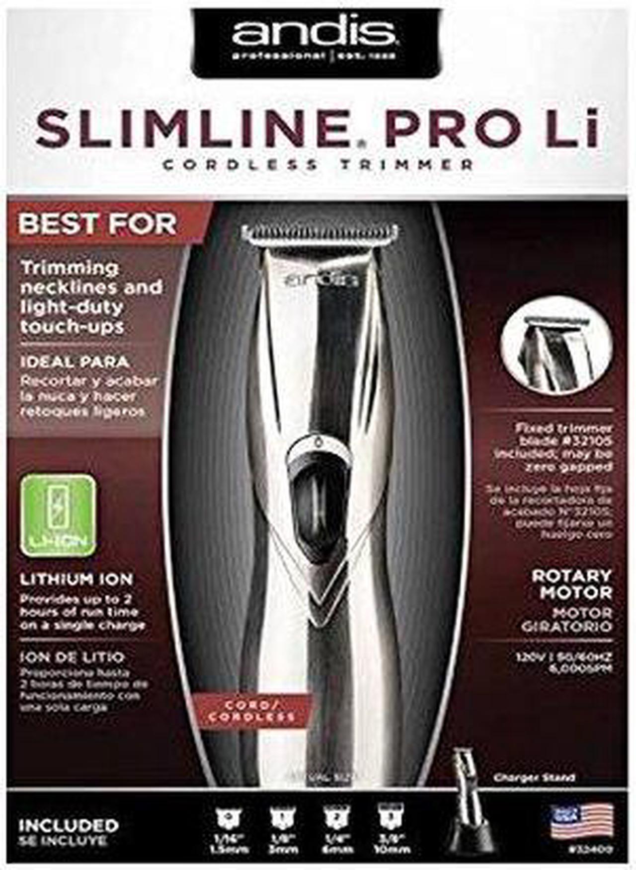 Alt view image 3 of 15 - Andis Slimline Pro Li T-Blade Trimmer #32400