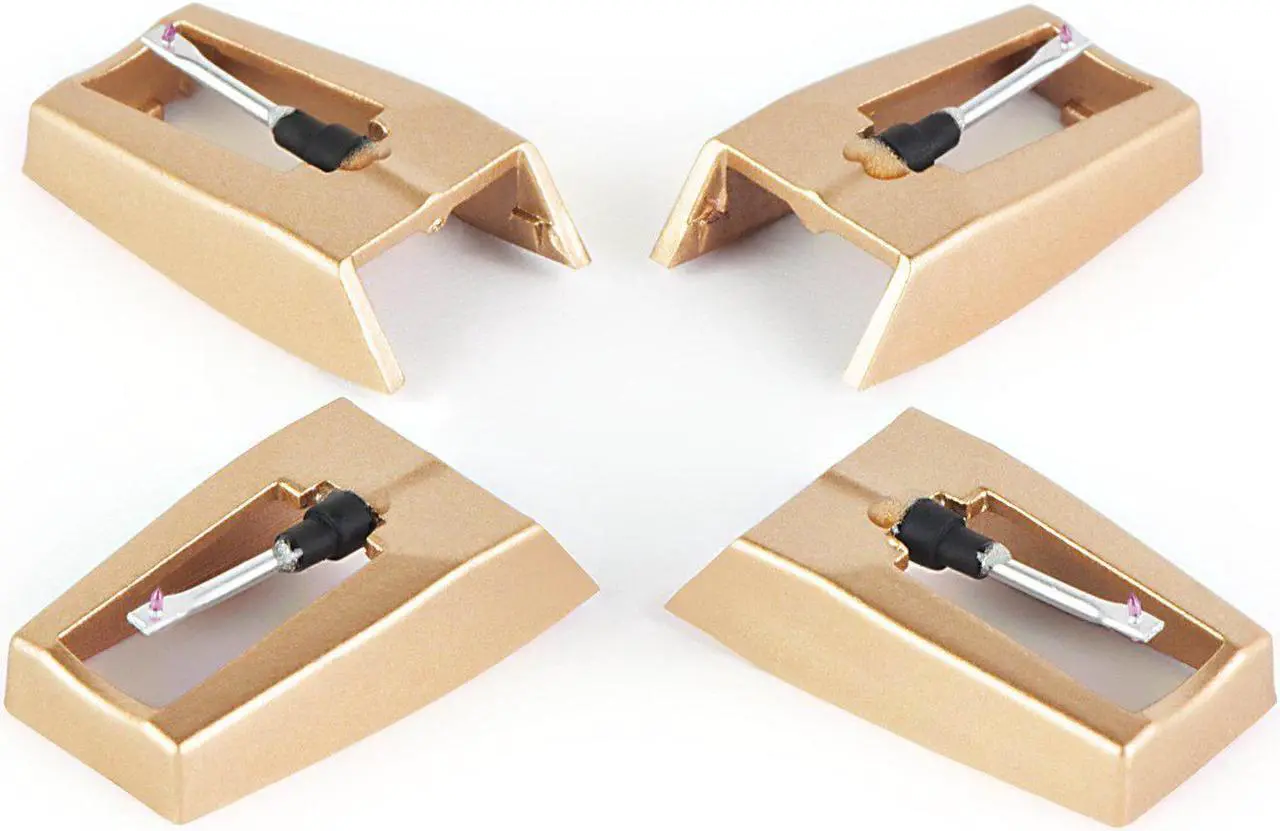 Alt view image 6 of 7 - eXuby 2-Pack Record Player Needle Replacement w/Diamond Tip - Compatible with Crosley, Jensen, Pyle, Detrola & More - Superior Sound - Protect Your Vinyl - 3000Hrs of Playback