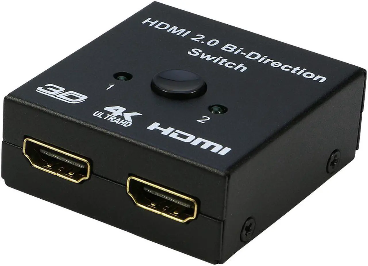 Main image of HDMI Switch 4K HDMI Splitter, iXever Aluminum HDMI Switcher 2 Input 1 Output Bi-Directional, HDMI Switch Splitter 2 x 1/1 x 2, No External Power Required, Support 4K 3D HD 1080P for Xbox PS4 Roku HDTV