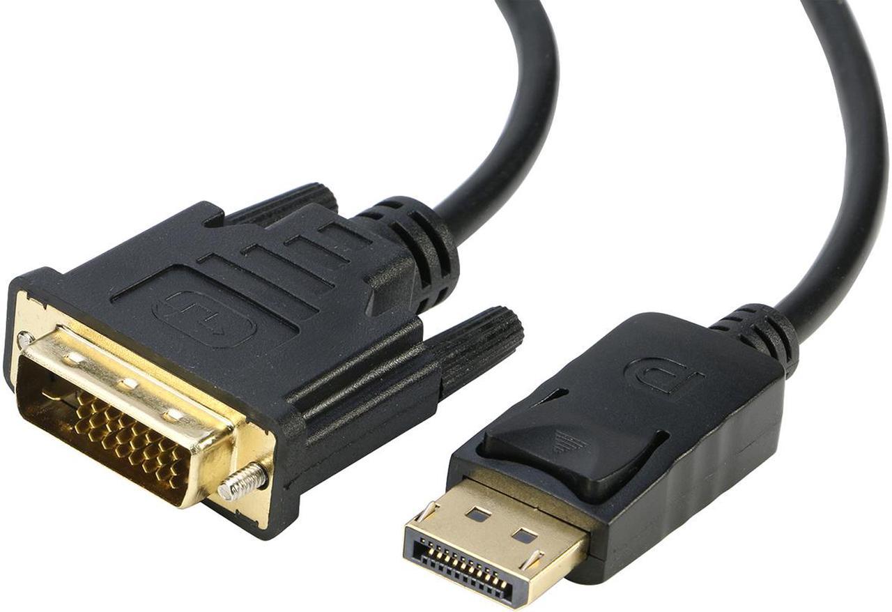 DisplayPort to DVI Cable 6FT, iXever DP to DVI DVI-D Video Cable Adapter 1080p 1920x1200, Male to Male, Gold-Plated for PC to HDTV, Monitor, Projector with DVI Port