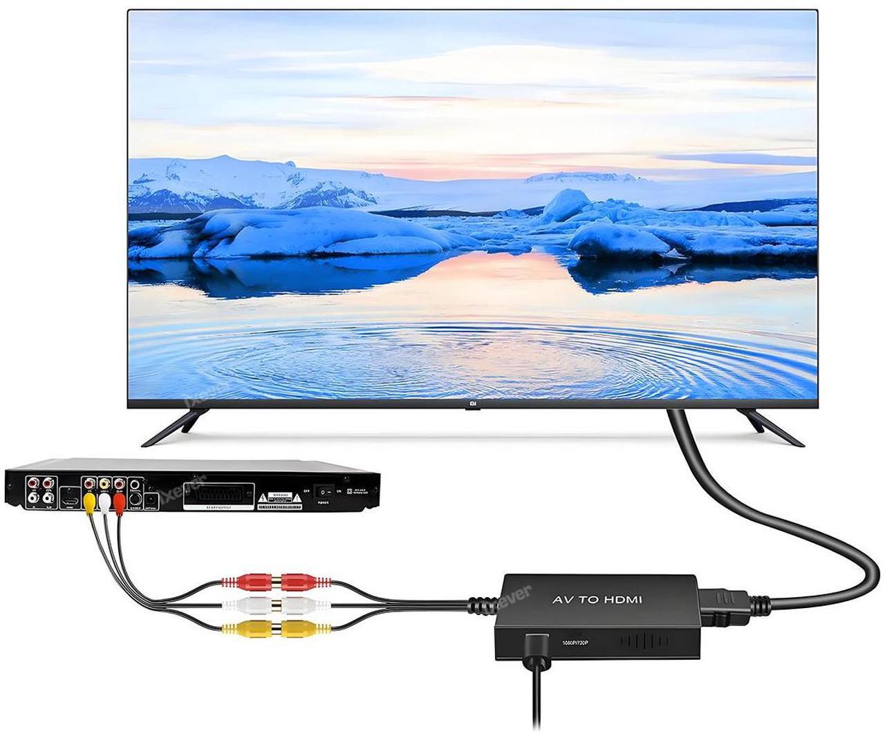 Alt view image 3 of 7 - RCA to HDMI Adapter, AV to HDMI Converter, Composite to HDMI, Support 1080P PAL/NTSC Compatible with PS one, PS2, PS3, STB, Xbox, VHS, VCR, Blue-Ray DVD Players