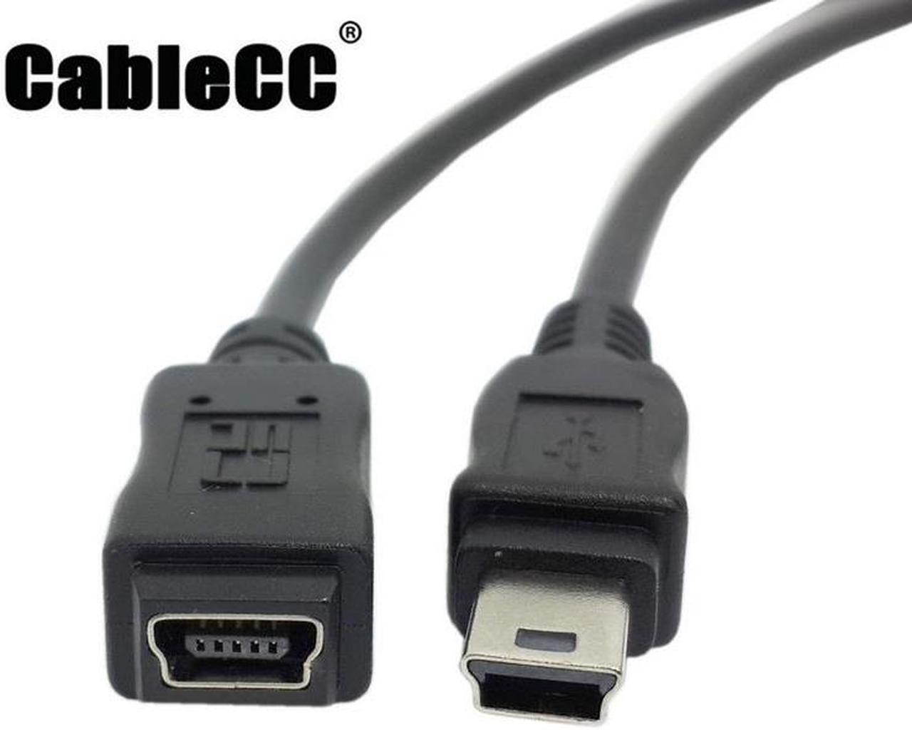 Main image of Cablecc USB 2.0 Hi speed Mini USB 5Pin Male to Female extension adapter cable 150cm 5ft