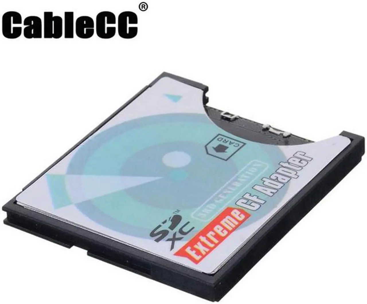 Main image of Cablecc Camera SD SDHC SDXC to High-Speed Extreme Compact Flash CF Type I Memory Card Adapter