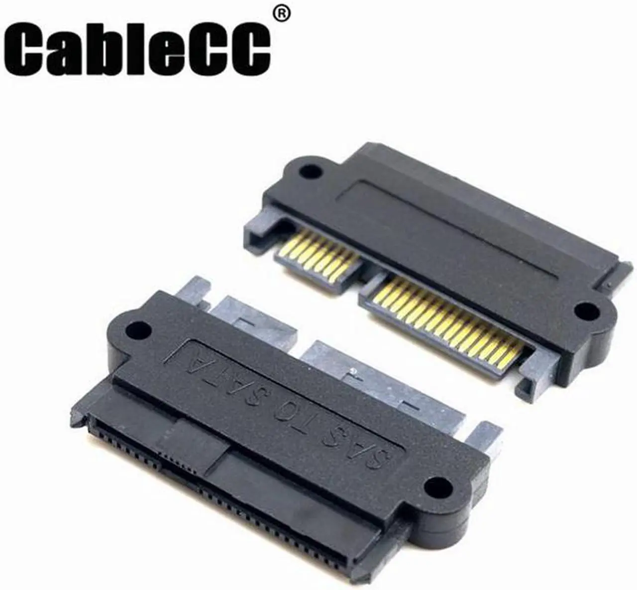 Main image of Cablecc  SFF-8482 SAS 22 Pin to 7 Pin + 15 Pin SATA Hard Disk Drive Raid Adapter with 15 Pin Power Port