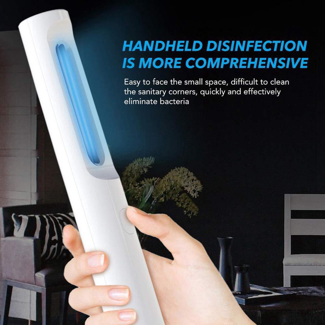 Alt view image 4 of 5 - UVILIZER Wand - UV Light Sanitizer & Portable Ultraviolet Sterilizer (Handheld UV-C Cleaner for Home, Baby Room, Travel | Rechargeable UVC Disinfection Lamp | No Odors, Toxins, Water | USA)