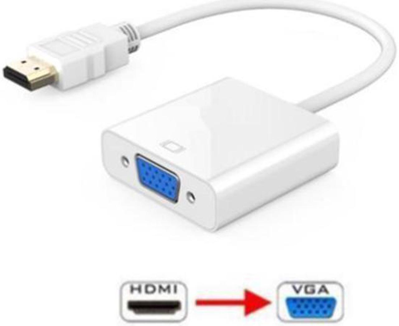 Black HDMI Male To VGA RGB Female,HDMI To VGA Video Converter Adapter 1080P For PC Male-Female Adapter Converter