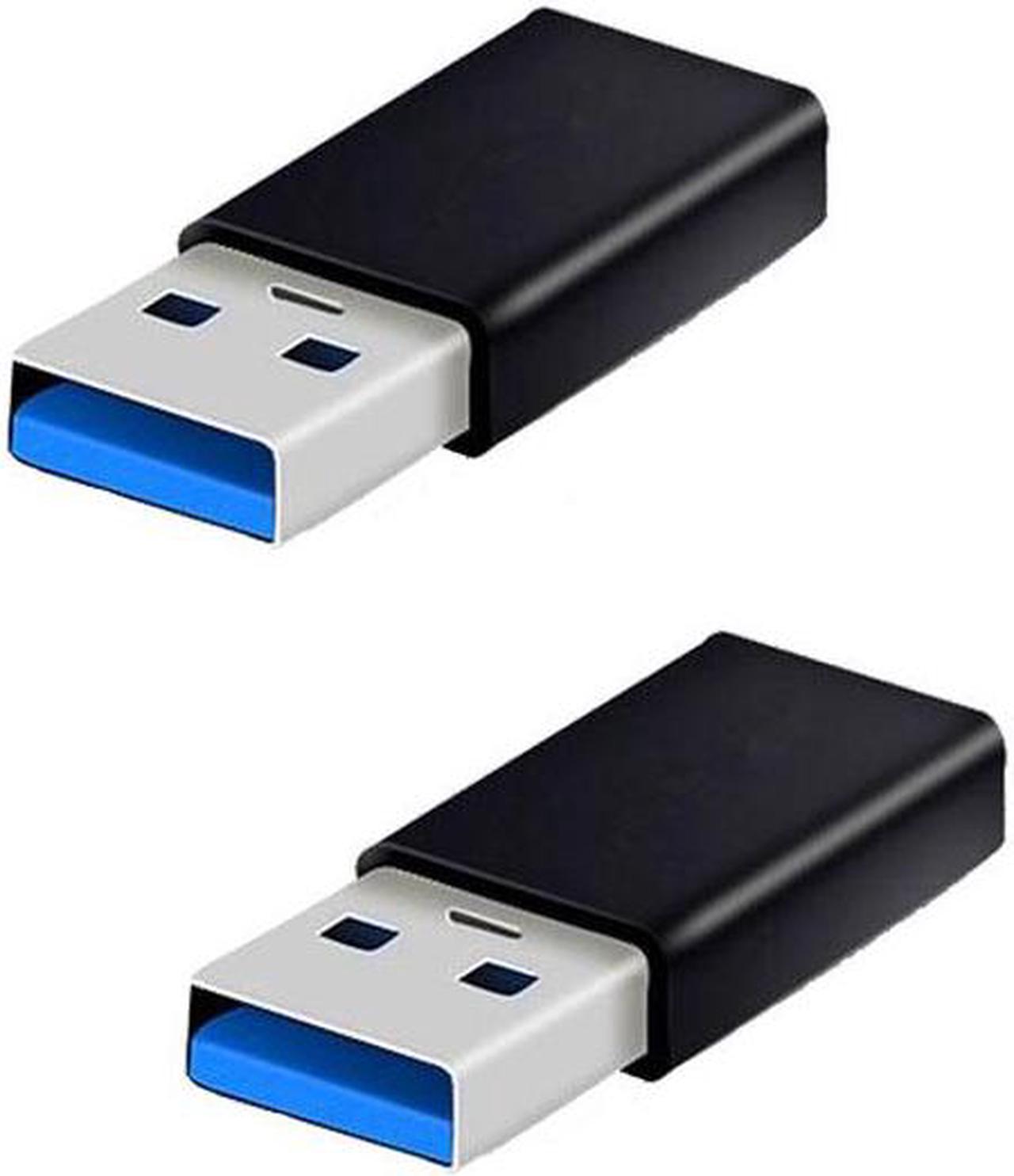 (2 Pack)USB-C Female to USB3.0 A Male Data/Charging Adapter,Black