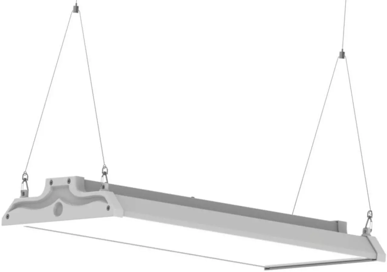 Alt view image 3 of 3 - J&H LED 2 ft. 400-Watt Equivalent 15,400 Lumens 110-Watts Integrated LED White High Bay Light 120-277 Volt 5000K (2-Pack)