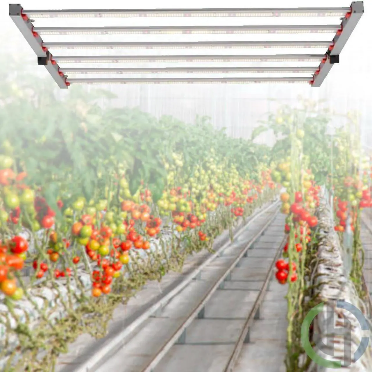 Alt view image 4 of 4 - J&H LED 44 in. 2000-Watt Equivalent Gray LED Full Spectrum Indoor Plant Grow Light 3700K Warm White