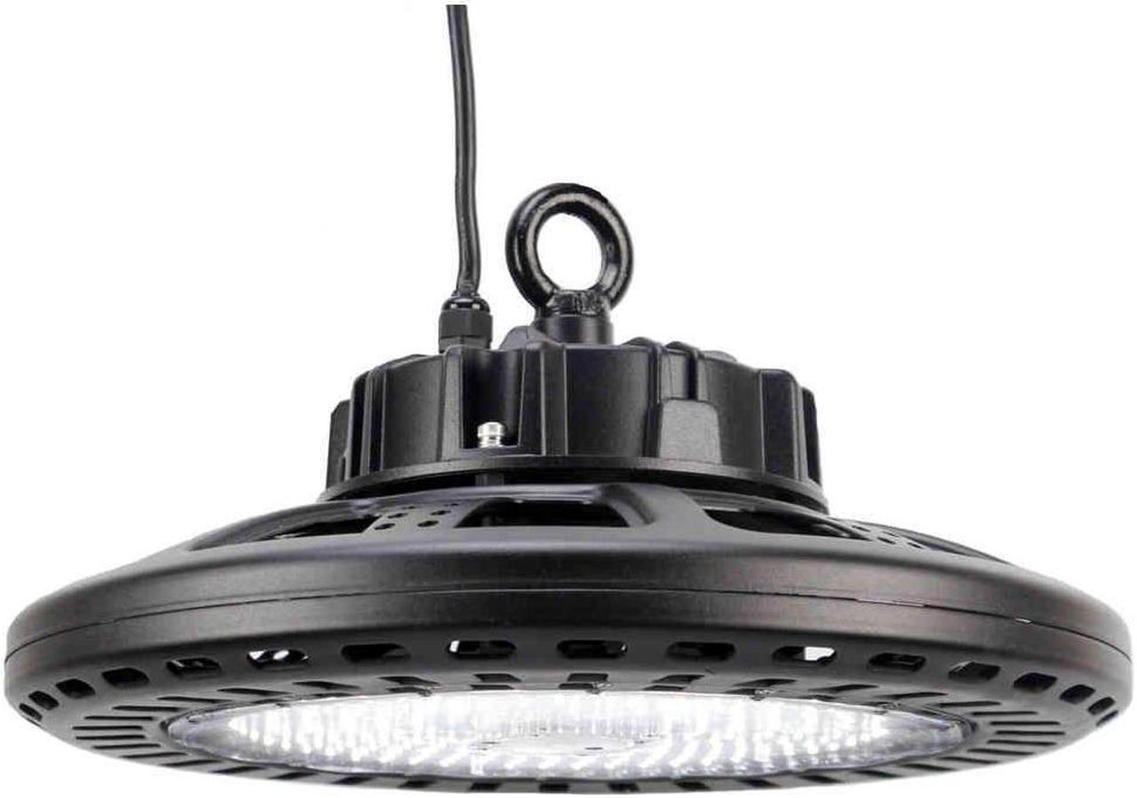 Main image of J&H LED 240-Watt Integrated LED Dimmable Black High Bay Light with Wattage Adjustable 80w/70w/60w and Color Temperature Options 3000K/4000K/5000K