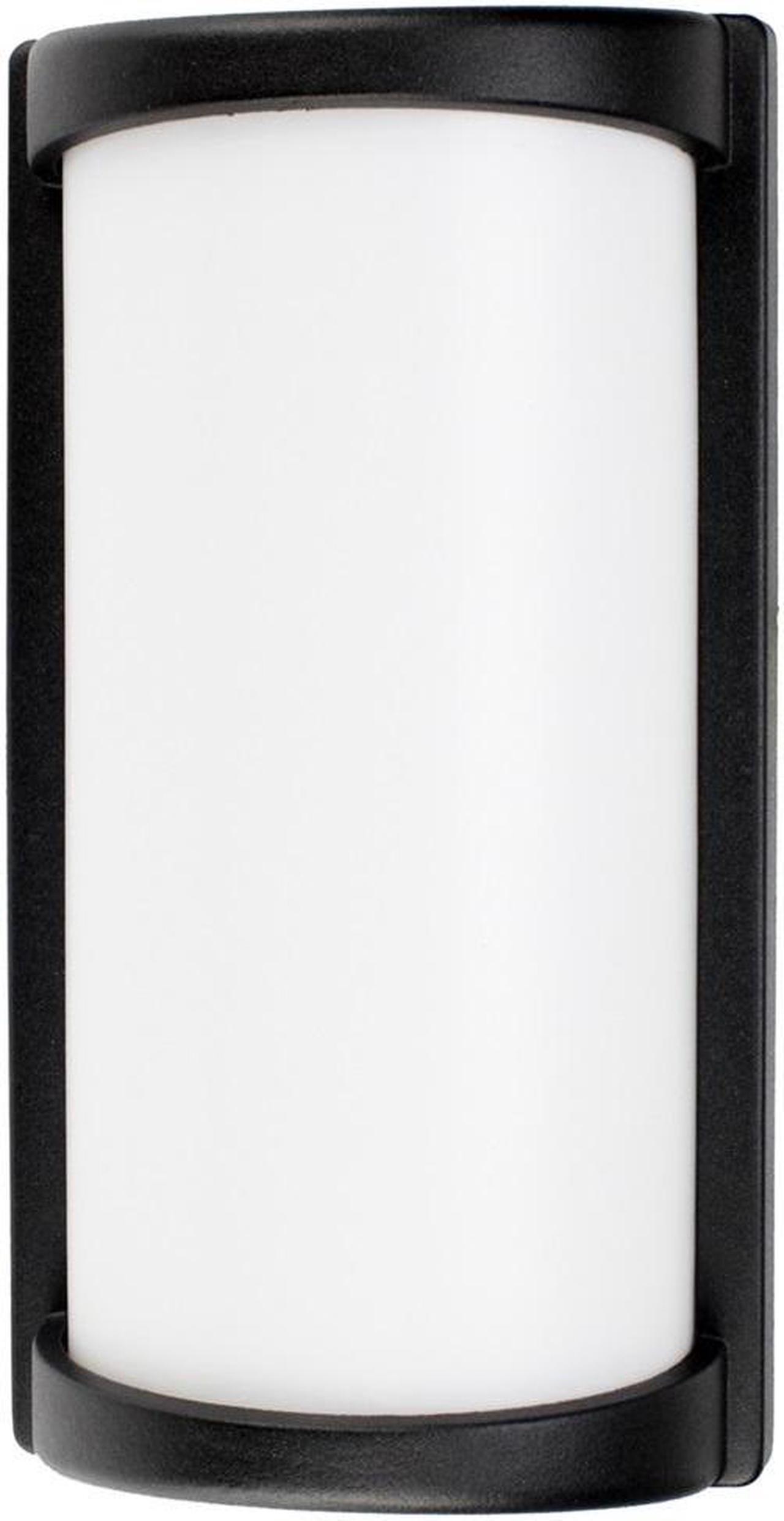 Main image of J&H LED Aluminum Outdoor Cylinder Dusk-to-Dawn Wall-Mount Lantern Sconce - 10.5in, 3000k/4000k/5000k, Wattage Adjustable 80w/70w/60w, HI - Light Kits