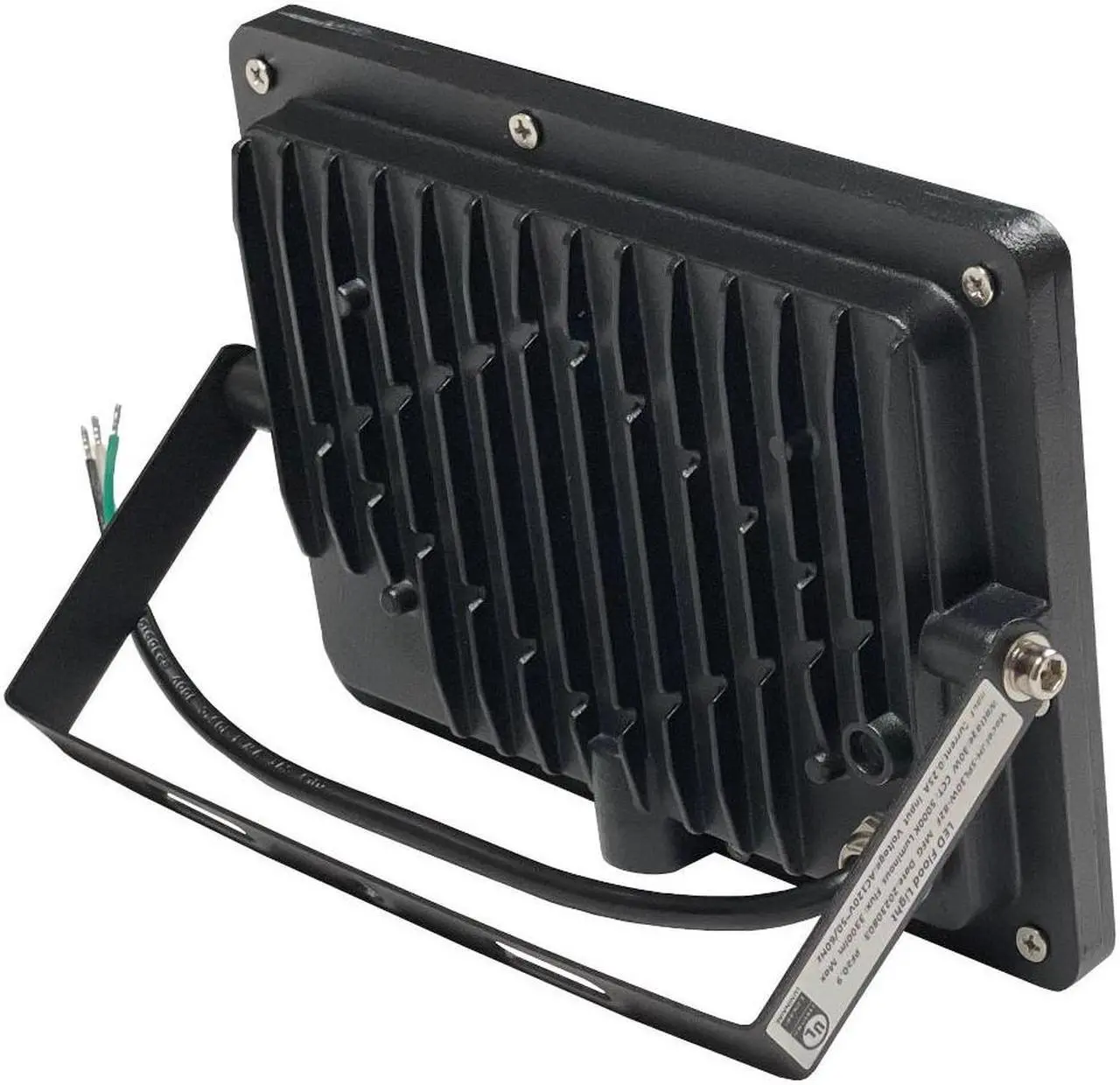 Alt view image 3 of 4 - J&H LED 210-Watt Equivalent Outdoor Integrated LED Flood Light