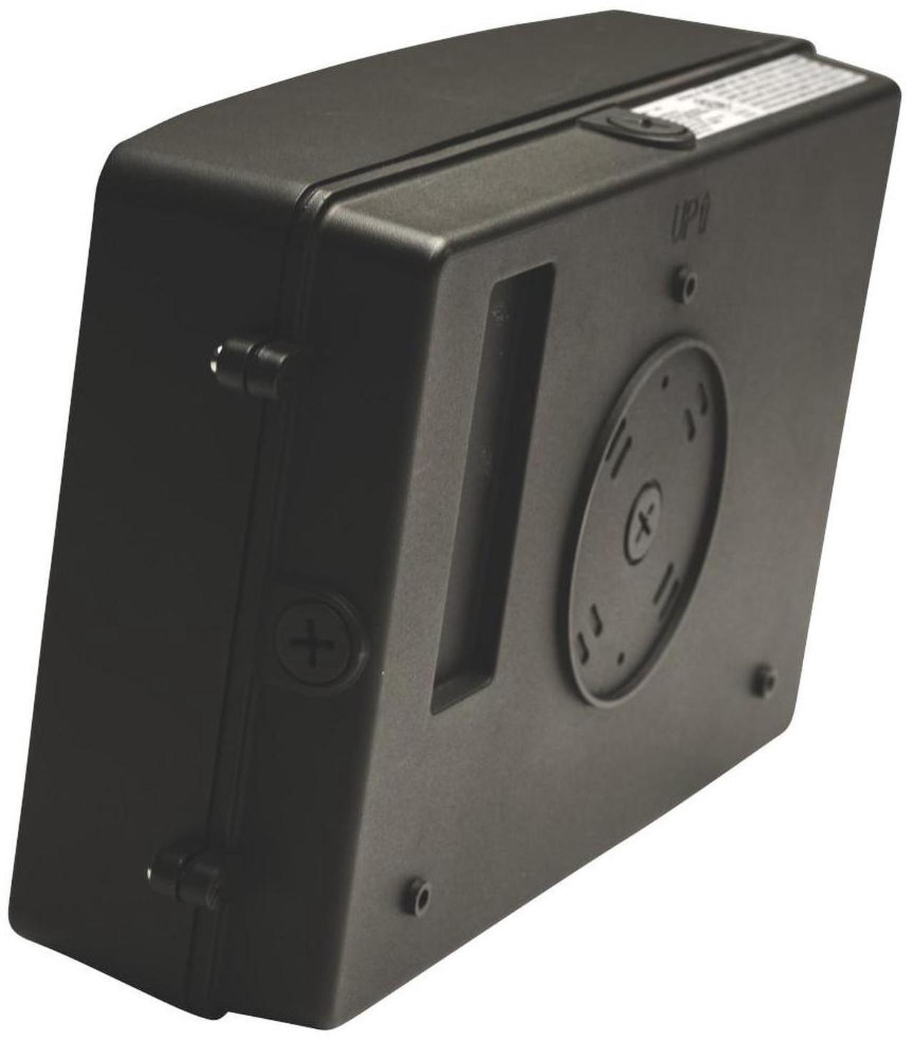 Alt view image 4 of 5 - J&H LED 250-Watt Equivalent Integrated LED Bronze Wall Pack Light, Adjustable Lumens and CCT
