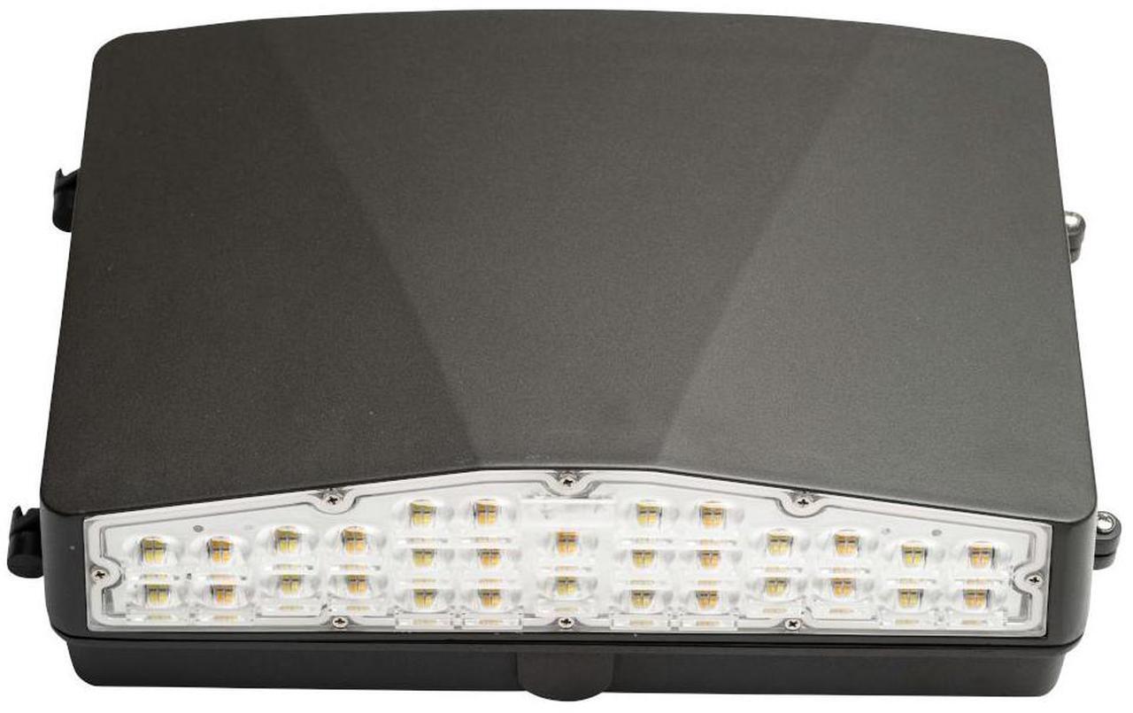 Alt view image 2 of 5 - J&H LED 250-Watt Equivalent Integrated LED Bronze Wall Pack Light, Adjustable Lumens and CCT