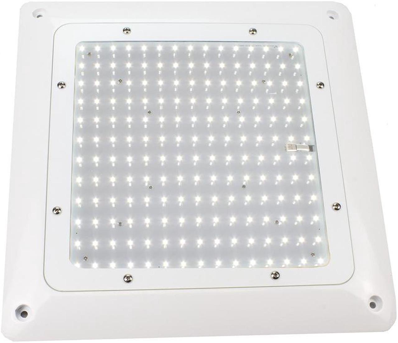 Alt view image 2 of 4 - J&H LED 600-Watt Equivalent Integrated LED Outdoor Security Light, 21000 Lumens, Canopy Light and Area Light