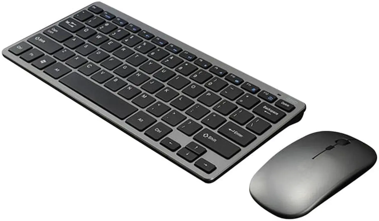Alt view image 2 of 7 - Wireless Charging Keyboard and Mouse Combination Charging Mouse Charging Keyboard Set for Laptop