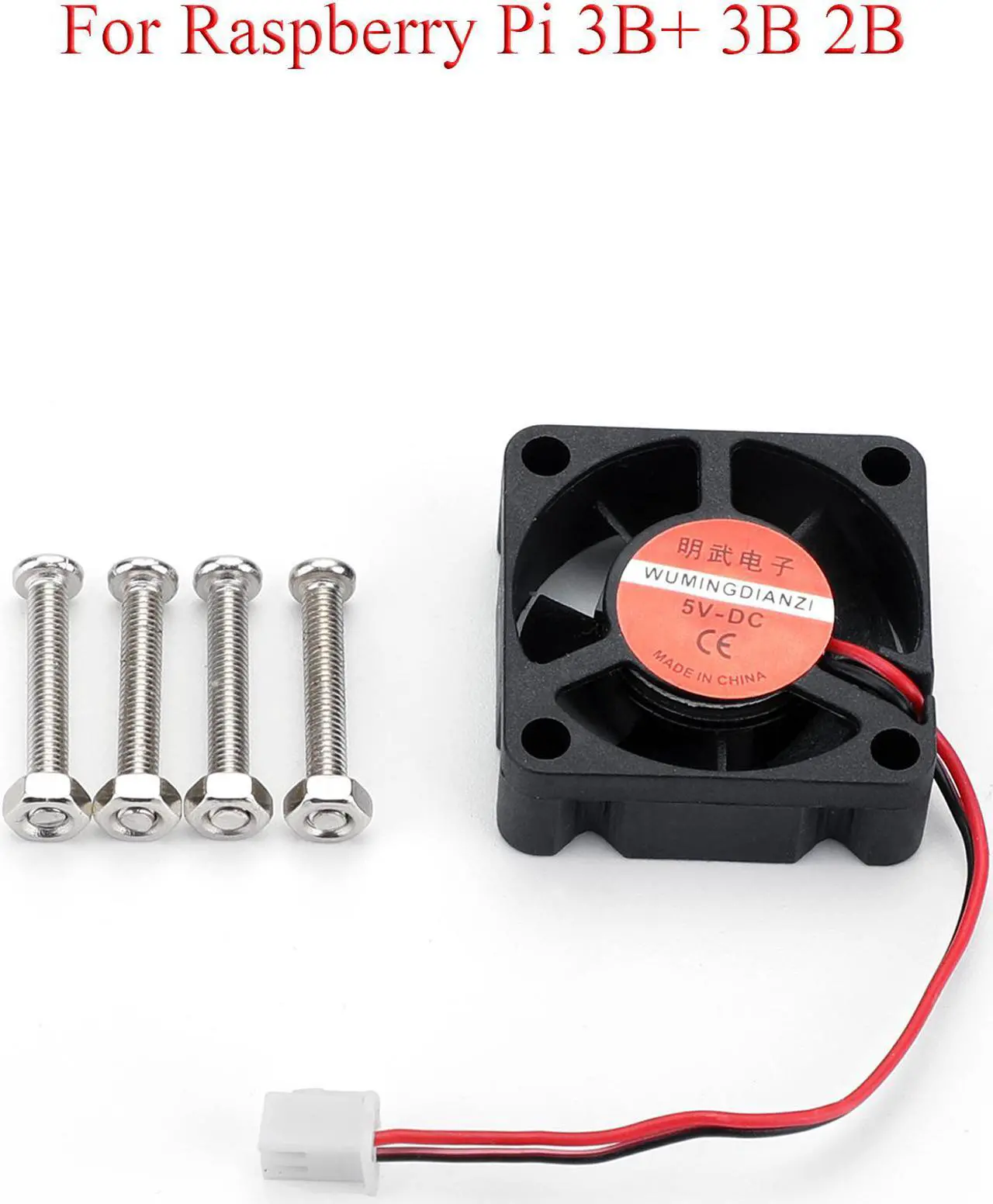 Main image of Raspberry Pi Cooling Fan DC 5V 0.2A 30*30mm Fan With Screws For Raspberry Pi 3B 4B + 3B 2B