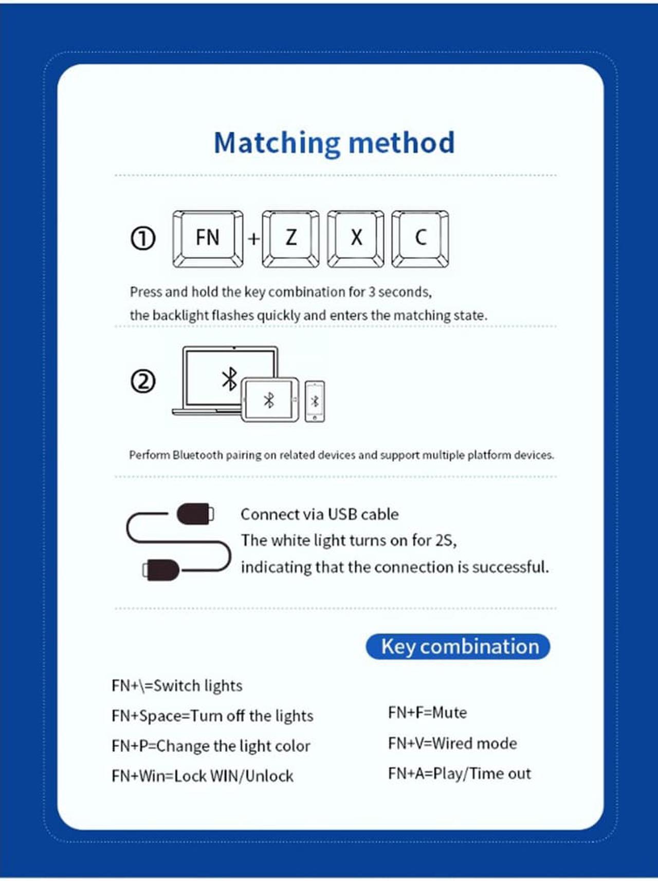 Alt view image 6 of 7 - Langtu 61-key RGB three-mode true mechanical wireless bluetooth keyboard tablet mobile phone portable charging